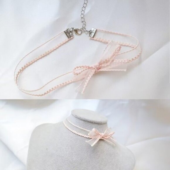 Adjustable Pink Choker Necklace Set - 7 Stylish Designs for Every Occasion main image 8